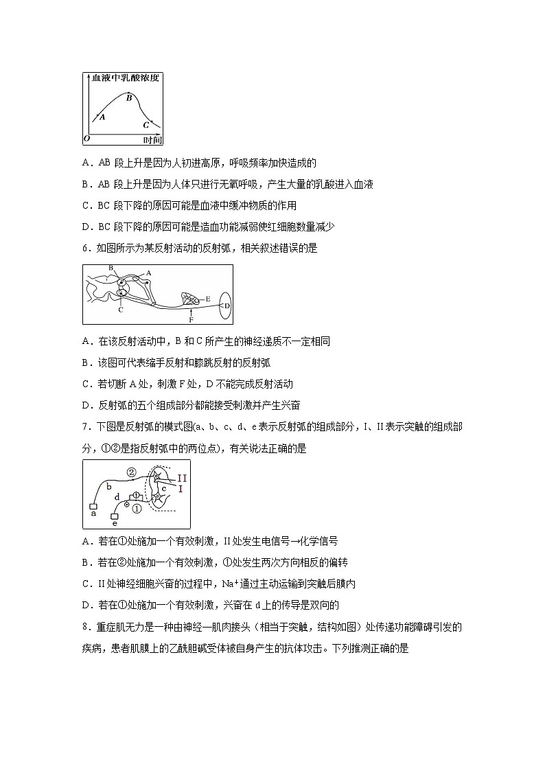 【生物】广西南宁市第三中学2019-2020学年高二上学期期中考试（理）试题02