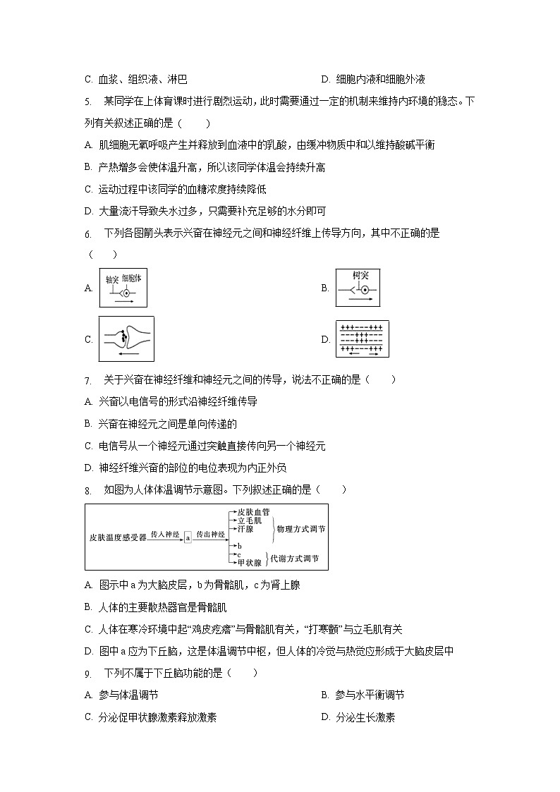 【生物】海南省三亚华侨学校2019-2020学年高二上学期期中考试试题第2页