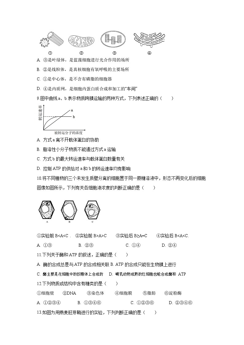 【生物】贵州省铜仁市第一中学2019-2020学年高二下学期“停课不停学”网上第一次周考-试题02