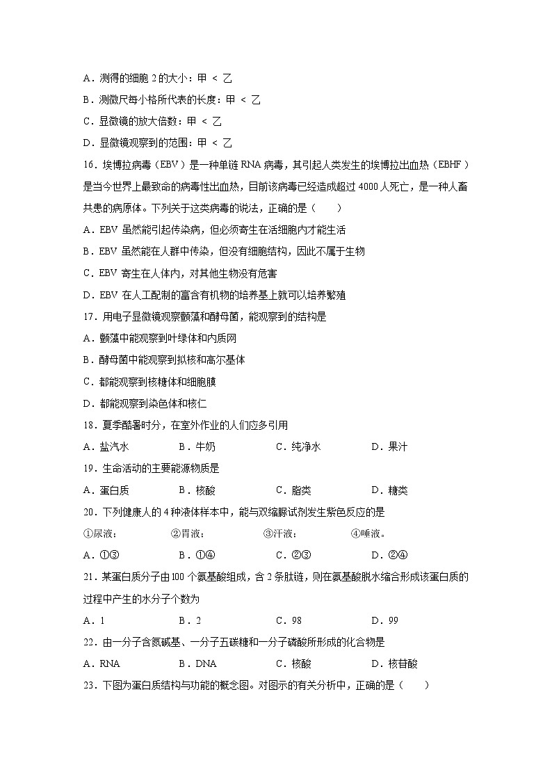 【生物】河南省南阳华龙高级中学2019-2020学年高二5月月考试题 (1)03