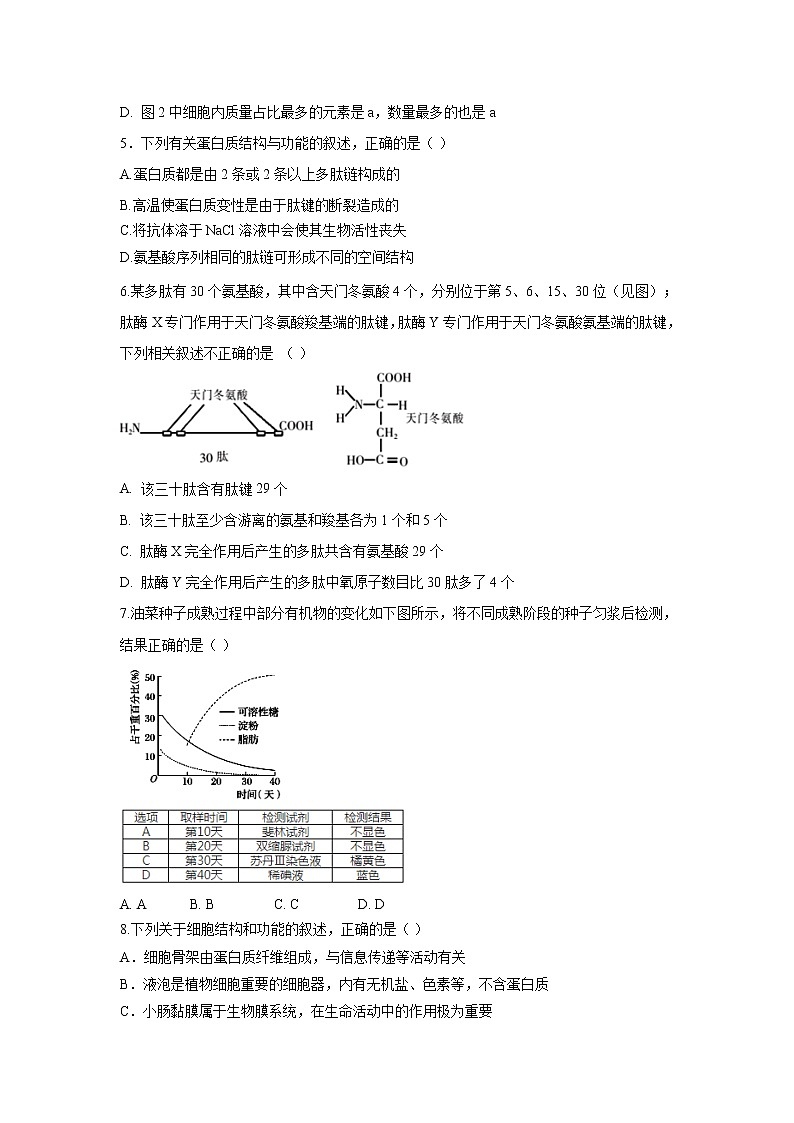 【生物】湖北省竹溪一中、竹山一中、房县一中三校2019-2020学年高二下学期7月联考试题02