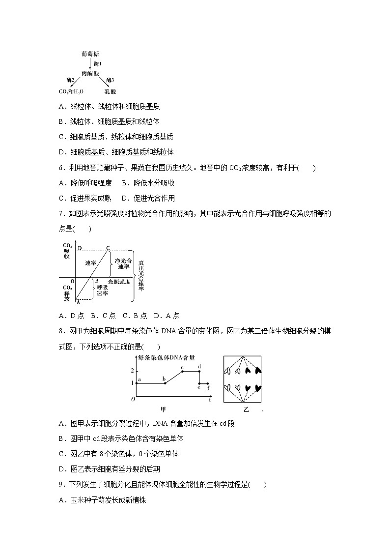 【生物】湖南省张家界市第一中学2019-2020学年高二下学期3月月考试题第2页