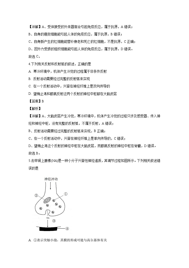 【生物】辽宁省葫芦岛协作校2019-2020学年高二上学期第二次考试试题（解析版）02