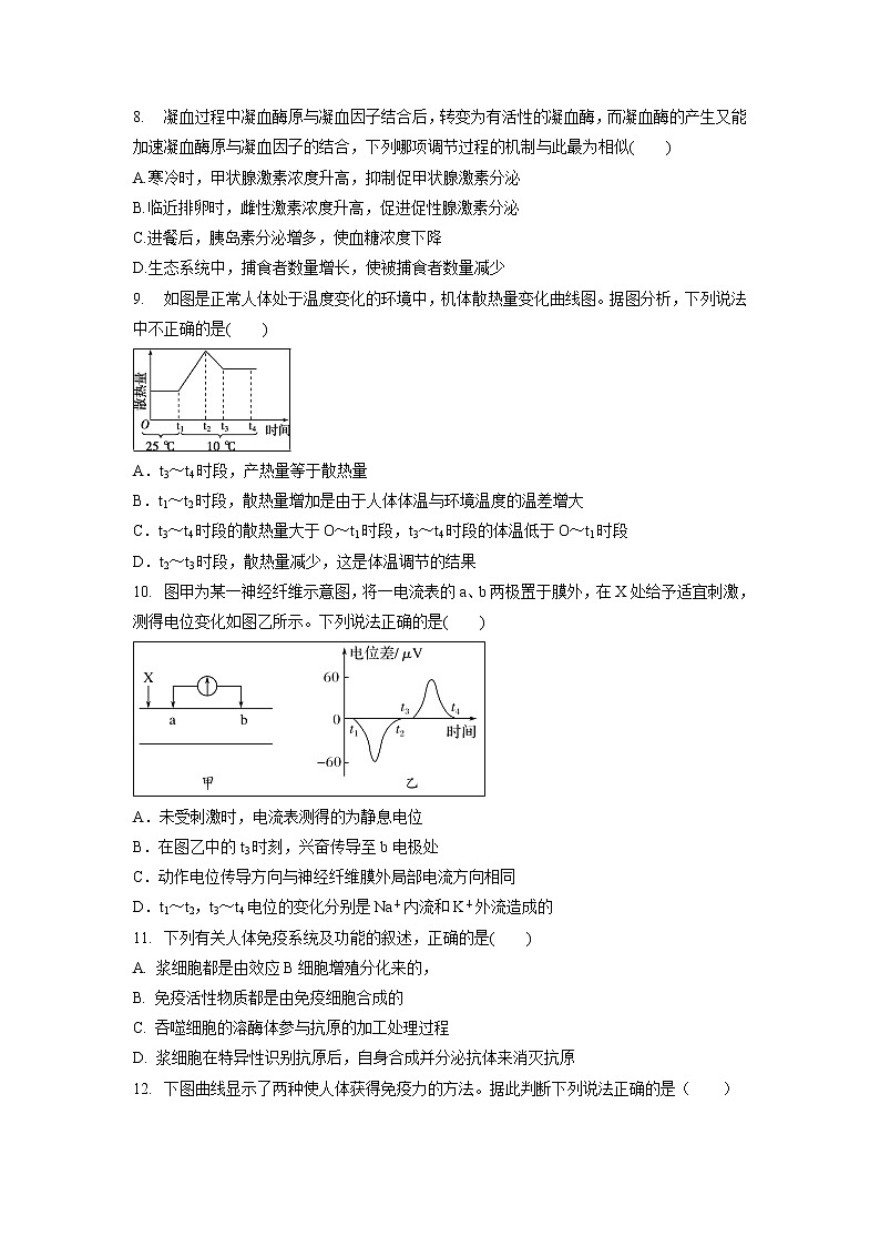 【生物】山东省师范大学附属中学2019-2020学年高二上学期第五次学分认定考试试题03