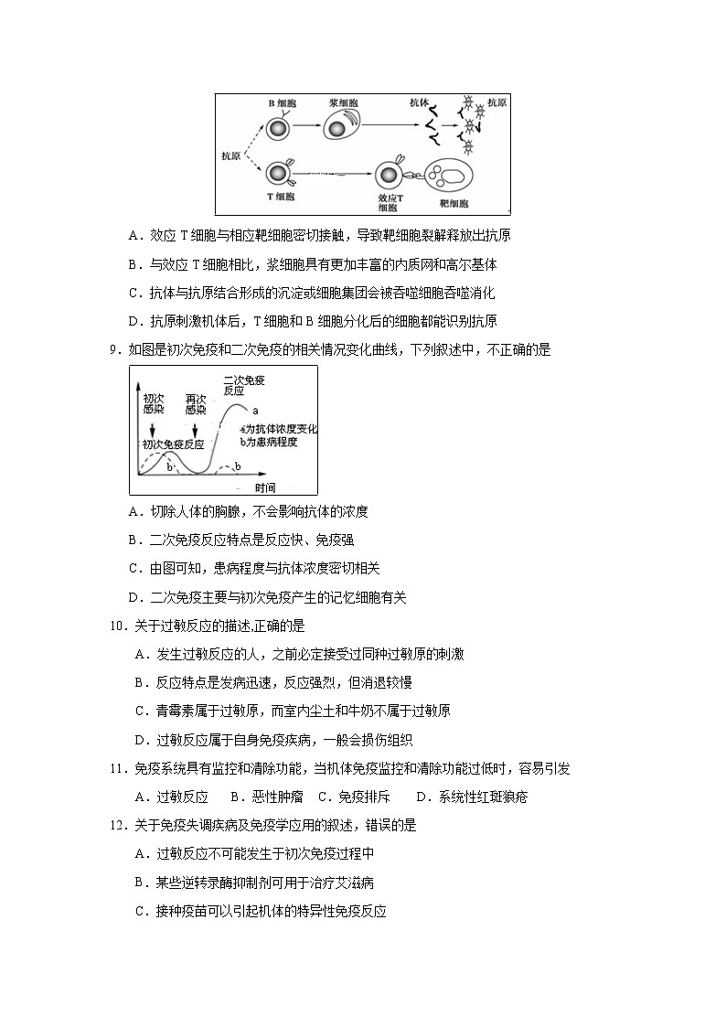 【生物】山西省长治市第二中学2019-2020学年高二12月月考试卷第3页