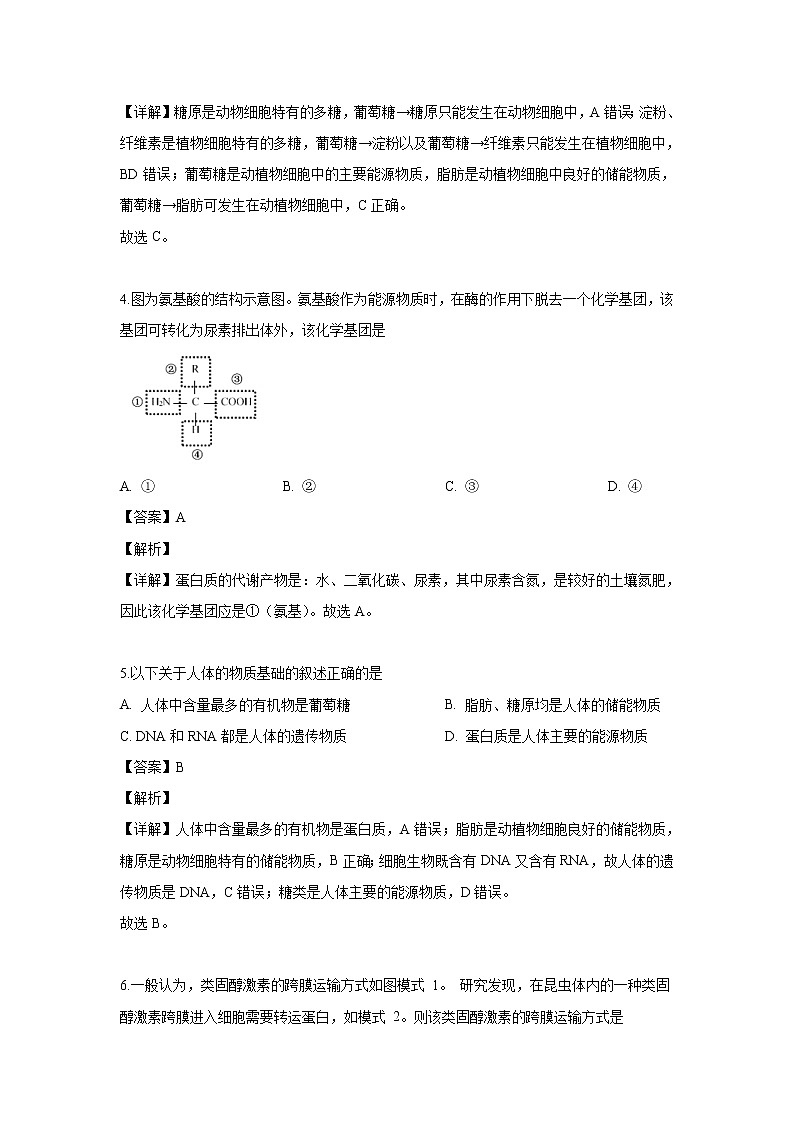 【生物】上海市虹口区鲁迅中学2019-2020学年高二上学期第一次等级考试题（解析版）第2页