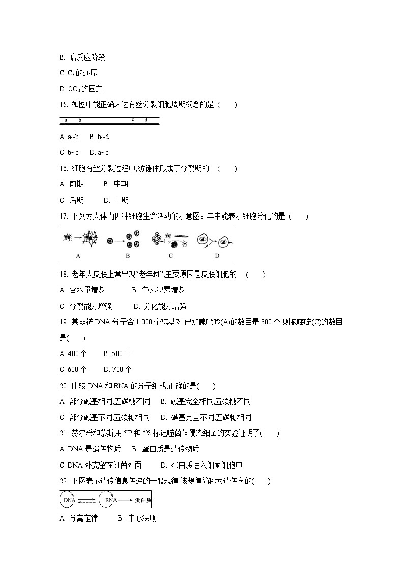 【生物】江苏省苏州第一中学2019-2020学年高二上学期测试试题(解析版)03