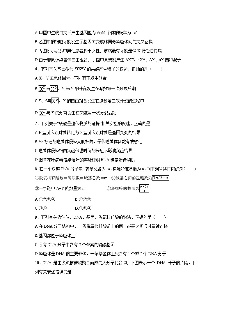 【生物】安徽省青阳县第一中学2019-2020学年高二11月月考试题02