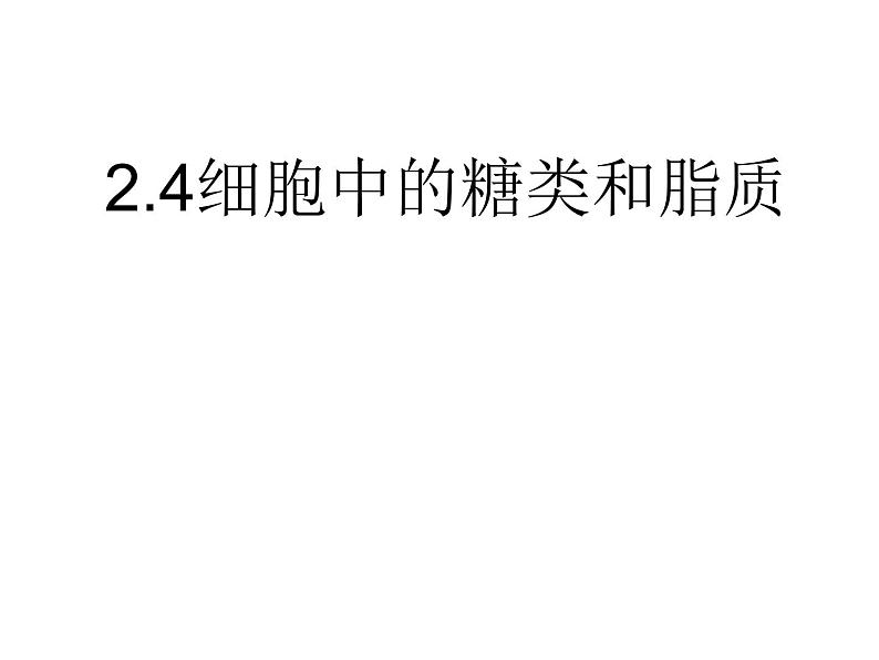 高一生物人教版必修一课件 2.4细胞中的糖类和脂质课件（共26 张PPT）03