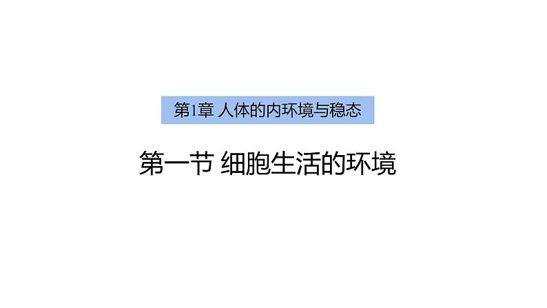 1.1 细胞生活的环境   课件01