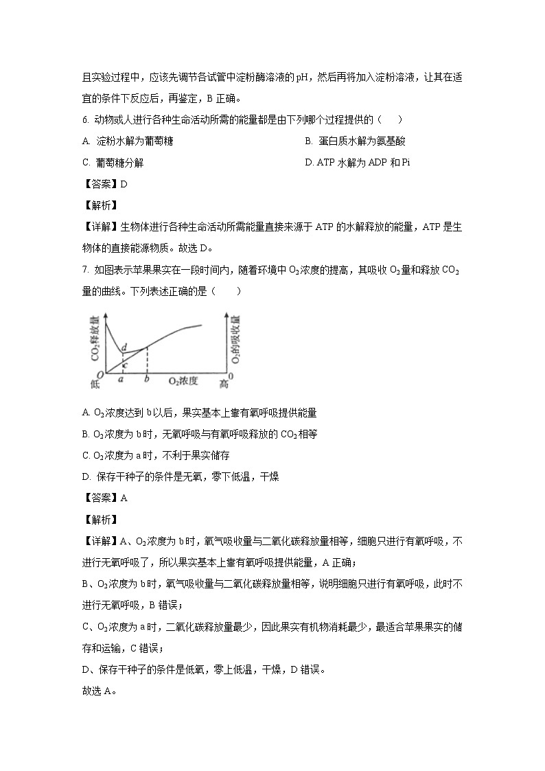 【生物】陕西省汉中市2018-2019学年高二下学期期末校际联考试题（解析版）第3页