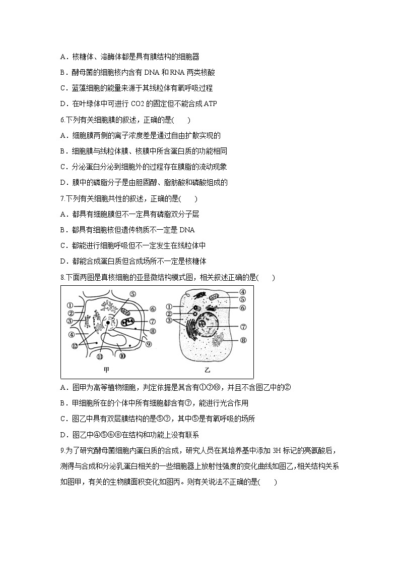 【生物】辽宁省阜新市第二高级中学2018-2019高二下学期期末考试试卷02