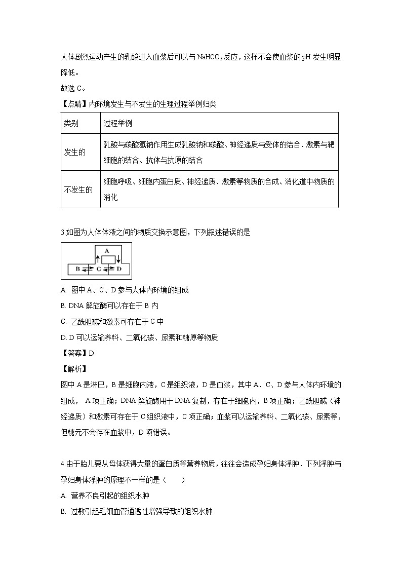 【生物】湖北省黄冈市麻城实验高中2018-2019学年高二下学期期末考试试题（解析版）第2页