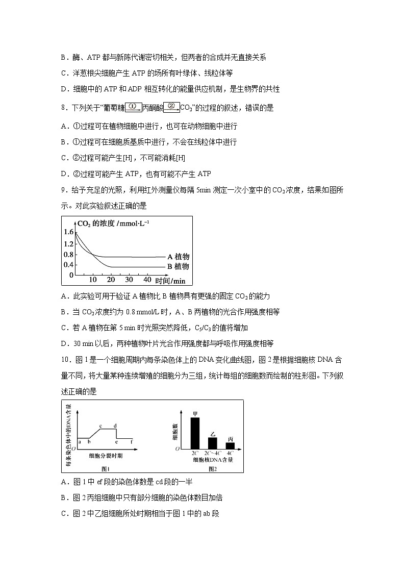 【生物】湖南省浏阳一中、株洲二中等湘东六校2018-2019学年高二下学期期末联考试题（解析版）03