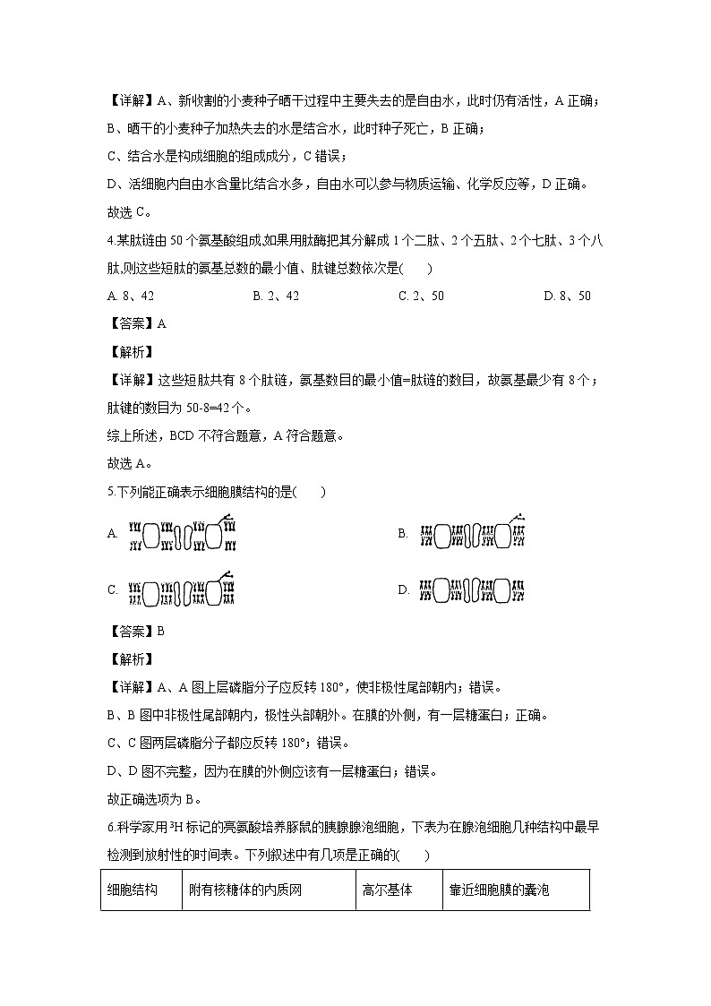 【生物】湖南省衡阳县四中2018-2019学年高二下学期期末考试试题（解析版）02