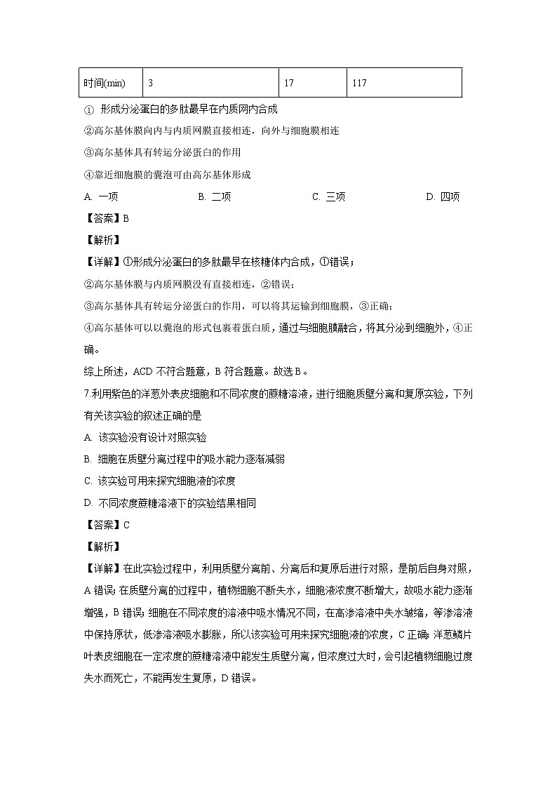 【生物】湖南省衡阳县四中2018-2019学年高二下学期期末考试试题（解析版）03