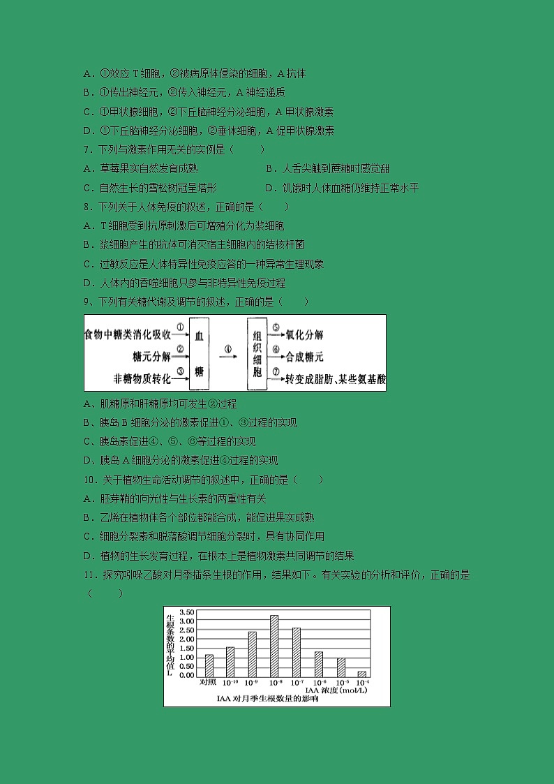 【生物】黑龙江省牡丹江市第三高级中学2018-2019学年高二上学期期末考试试题第2页