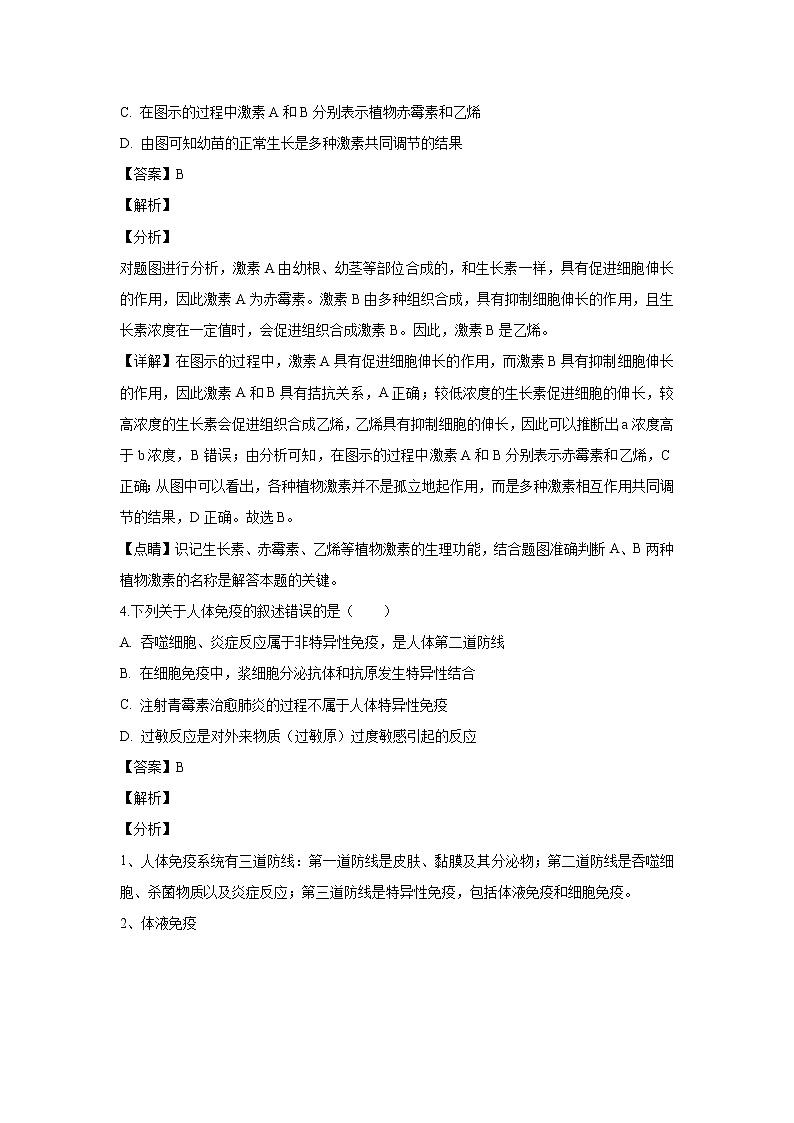 【生物】辽宁省沈阳市郊联体2018-2019学年高二上学期期末考试试题 （解析版）第3页