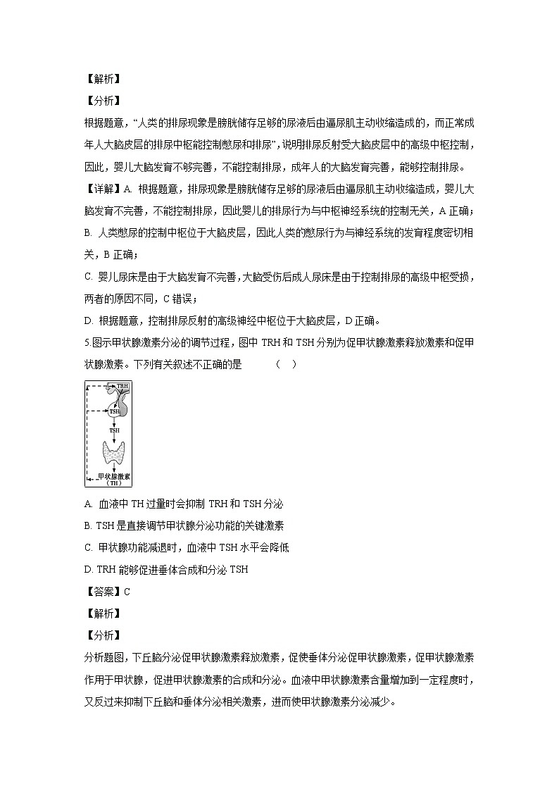 【生物】北京市海淀区2018-2019学年高二上学期期末考试试卷 （解析版）03