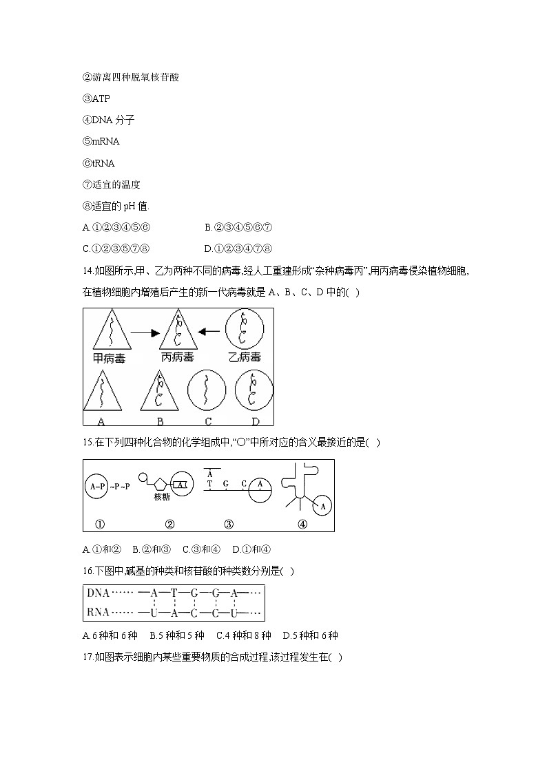 【生物】甘肃省岷县一中2018-2019学年高二上学期期末考试试卷（解析版）03