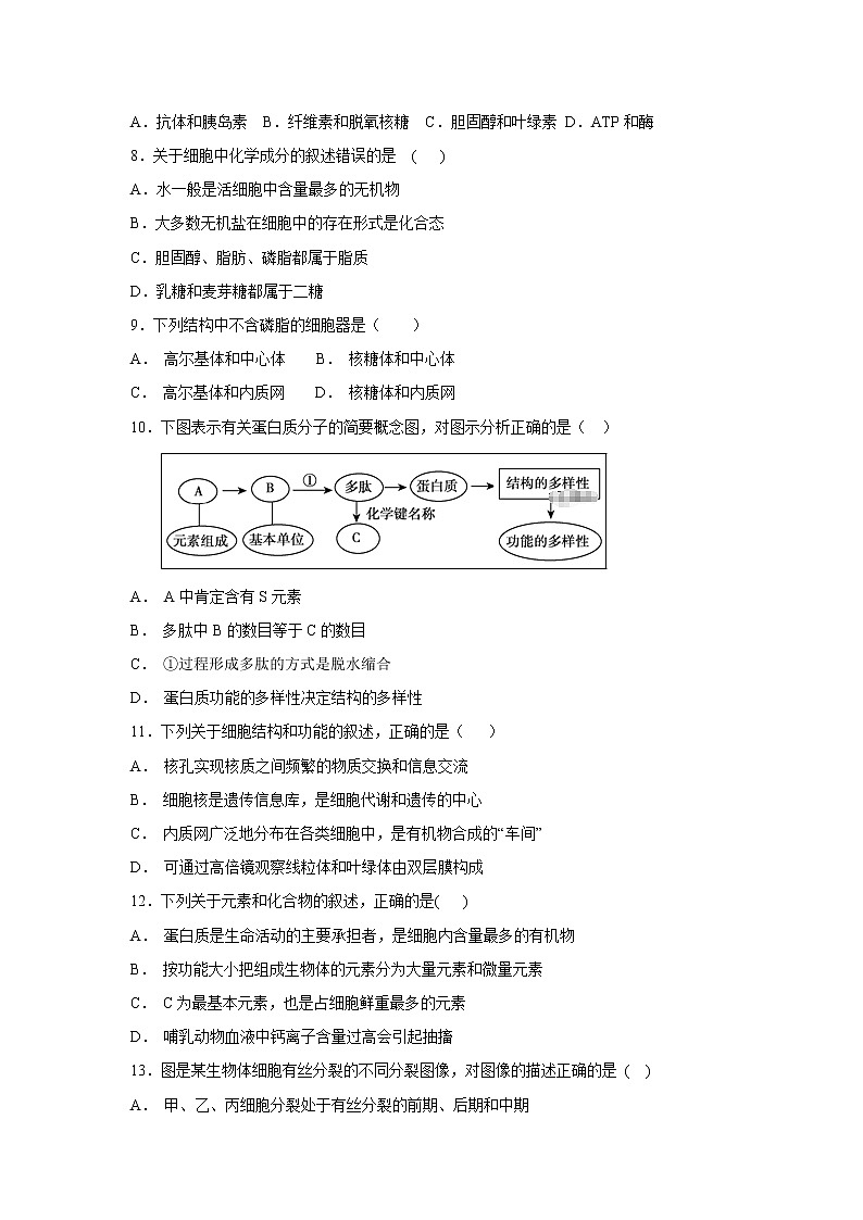 【生物】甘肃省宁县2018-2019学年高二上学期期末联考试卷第2页