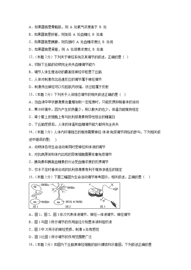 【生物】江西省鄱阳县第二中学2018-2019学年高二下学期期中考试试题03