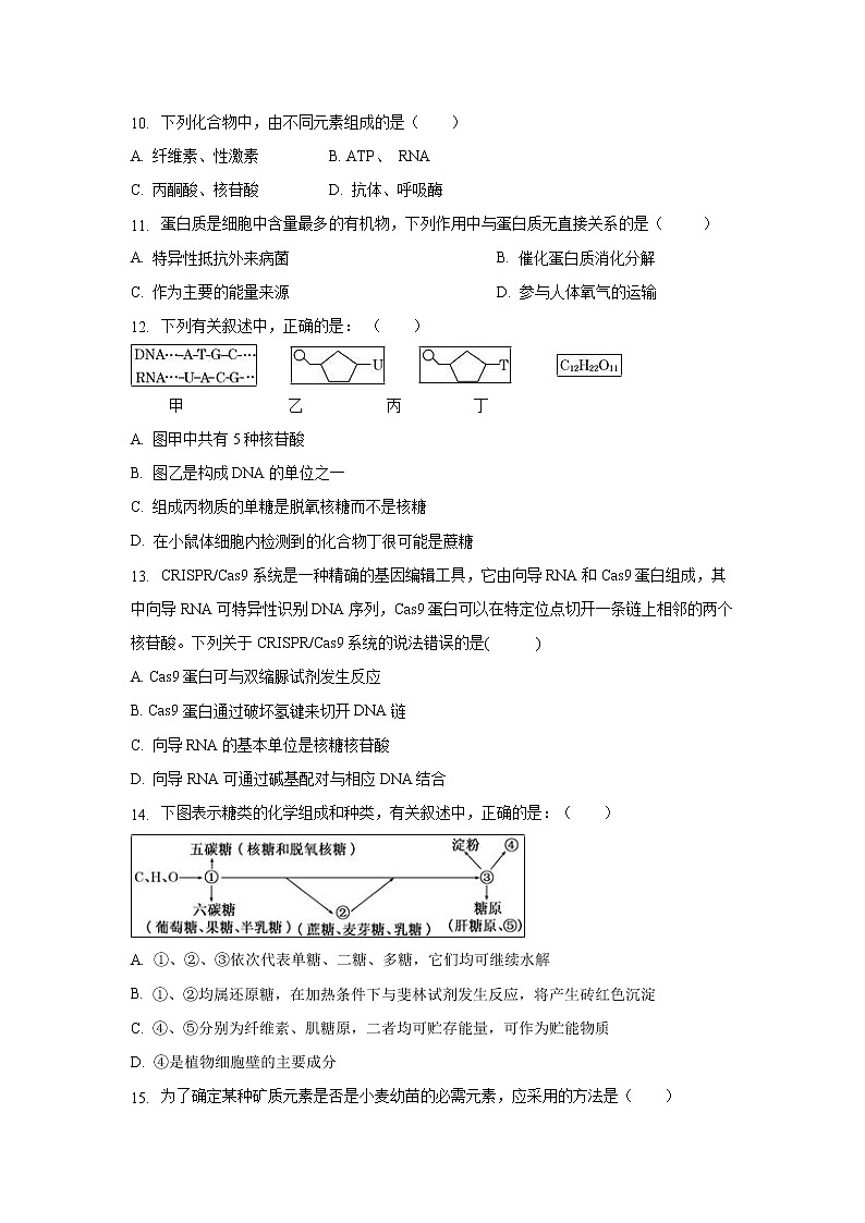 【生物】辽宁省辽河油田第二高级中学2018-2019学年高二下学期期中考试试题03