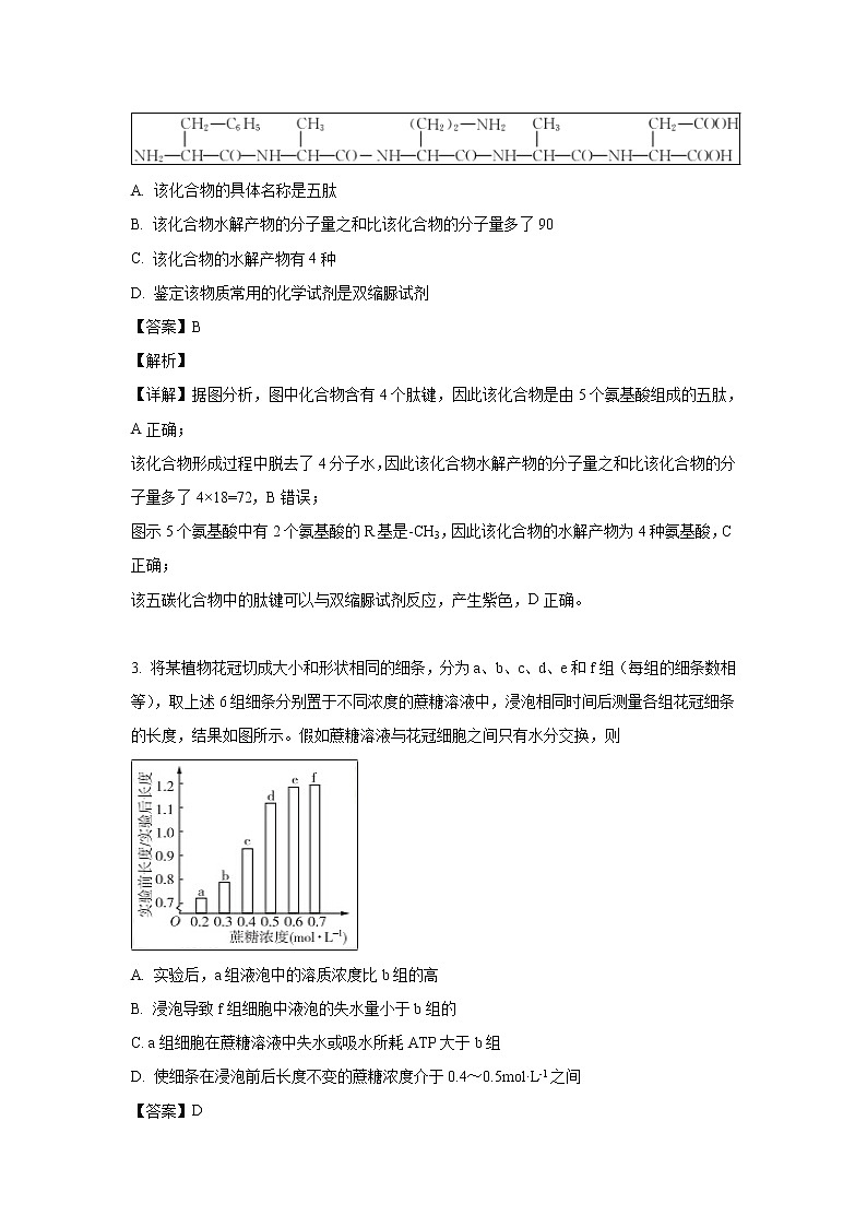 【生物】广西桂林市十八中2018-2019学年高二下学期期中考试试卷（解析版）02
