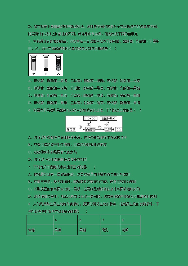 【生物】安徽省阜阳市第三中学2018-2019学年高二下学期期中考试试题（解析版）02