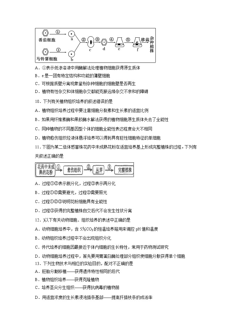 【生物】福建省福州市三校联盟（连江文笔中学、永泰城关中学、长乐高级中学）2018-2019学年高二下学期期中考试试题(解析版)第3页