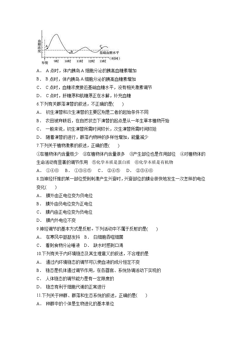 【生物】云南省文山州马关县第二中学2018-2019学年高二上学期期中考试试题02