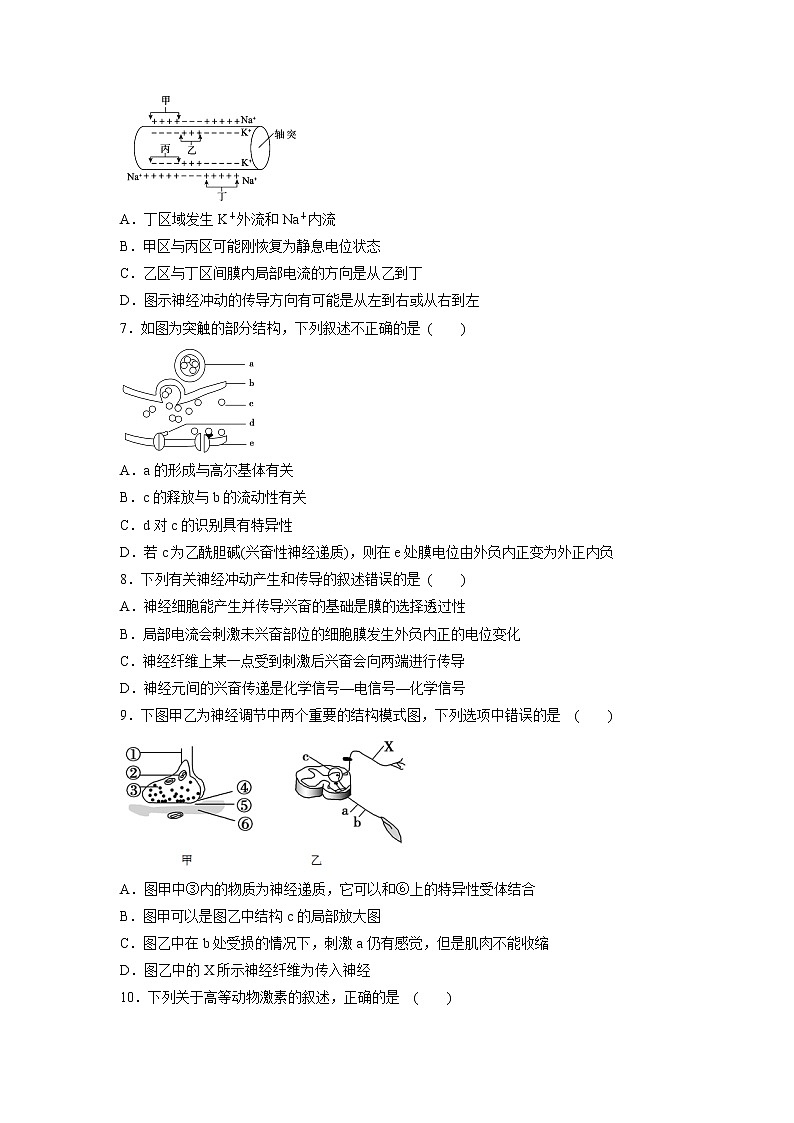 【生物】四川省凉山州木里藏族自治县中学2018-2019学年高二上学期期中考试试题02