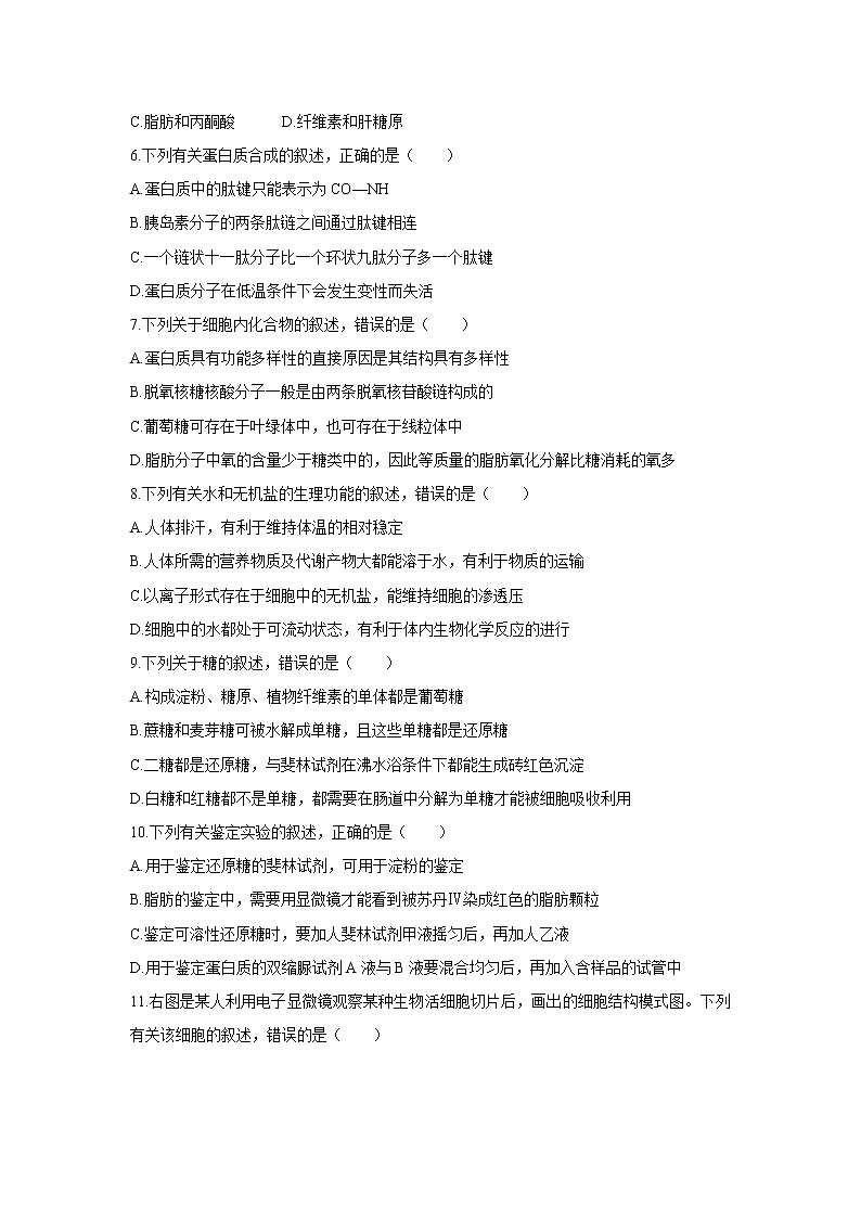 【生物】辽宁省辽阳市2019-2020学年高二下学期期末考试试题第2页