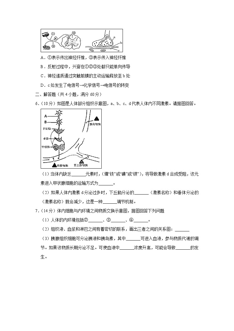 【生物】西藏林芝一中2019-2020学年高二上学期期末考试试题（解析版）02