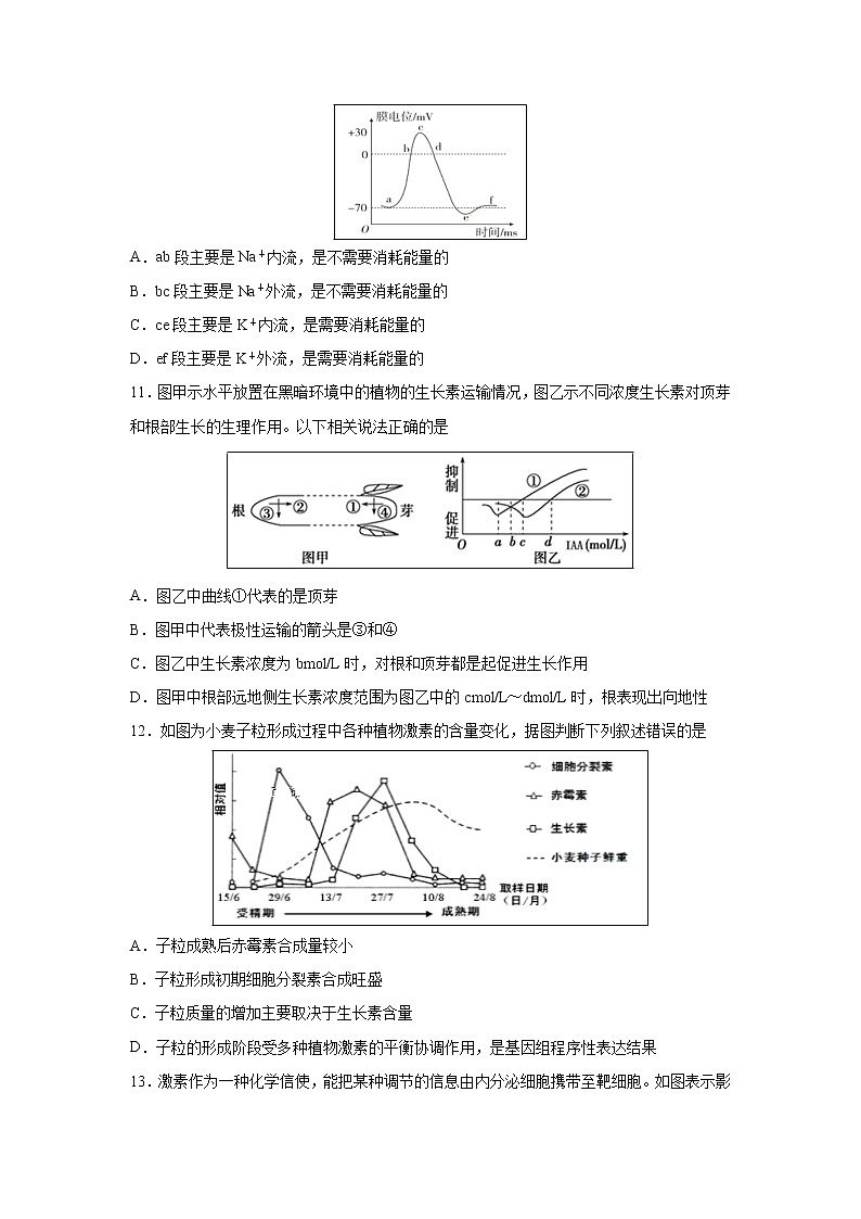 【生物】甘肃省张掖市临泽县第一中学2019-2020学年高二上学期期末模拟试题03