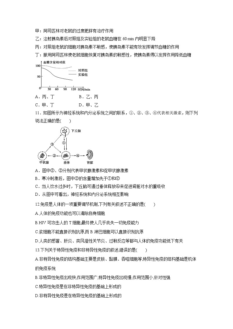 【生物】山东省宁阳一中2019-2020学年高二上学期期中考试03