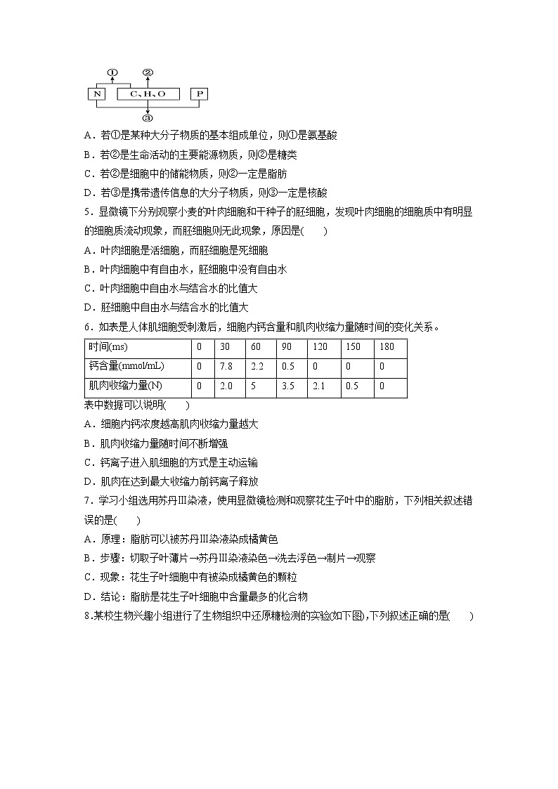【生物】山西省朔州市应县第一中学校2019-2020学年高二下学期期中考试试题02