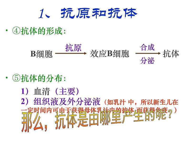 人教版高二生物必修3课件：2.4 免疫调节 （共100张PPT）08