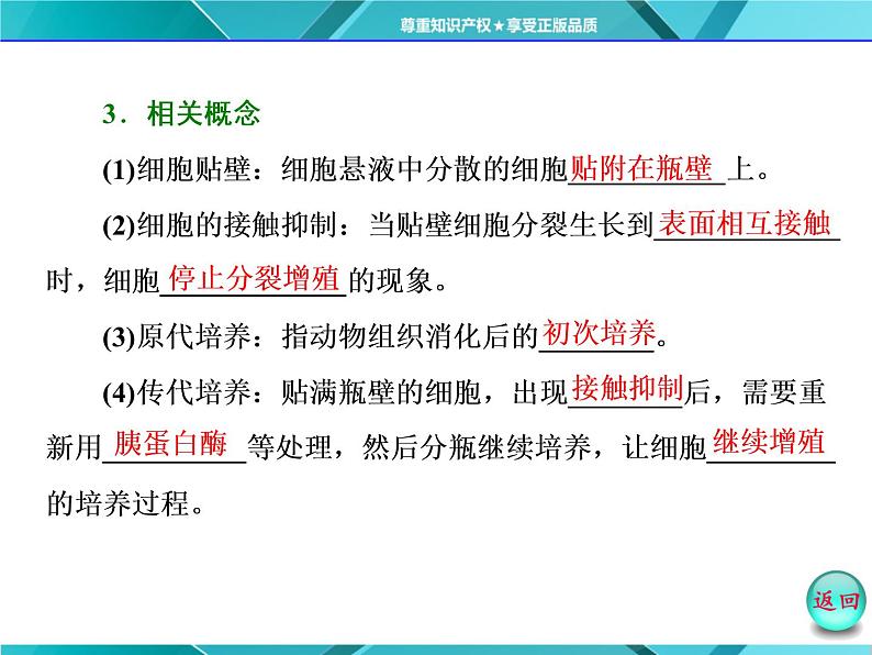 人教版选修3课件 第1部分 专题2 2.2 2.2.1 动物细胞培养和核移植技术07