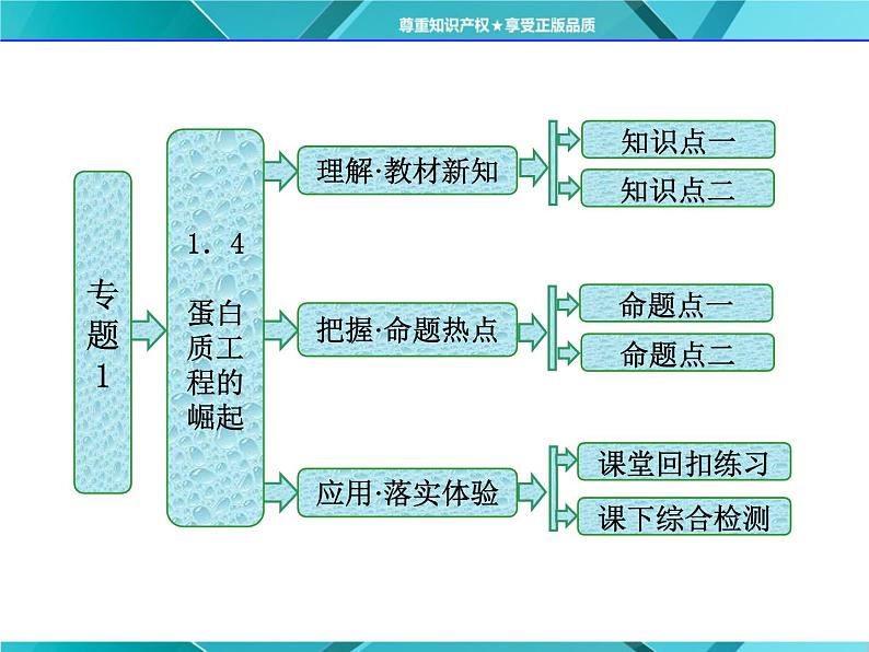 人教版选修3课件 第1部分 专题1 1.4 蛋白质工程的崛起01