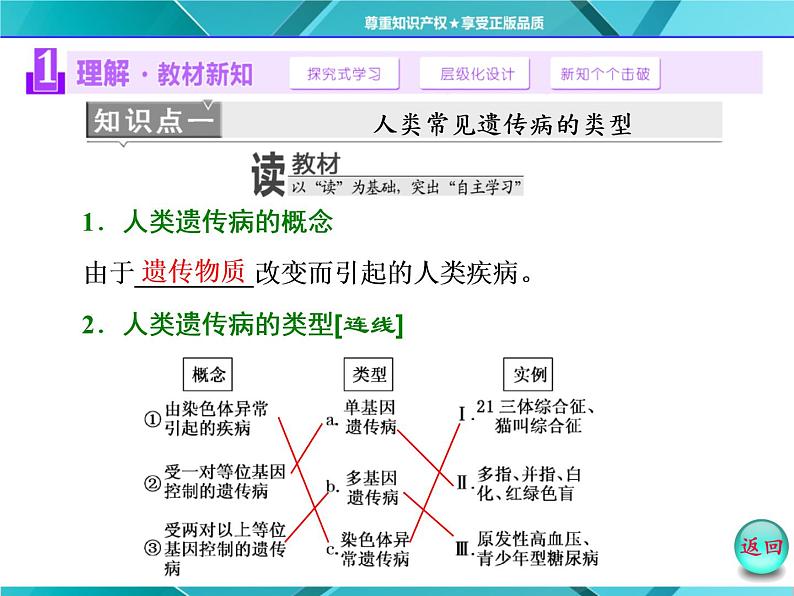 人教版必修2课件 第5章 第3节 人类遗传病03