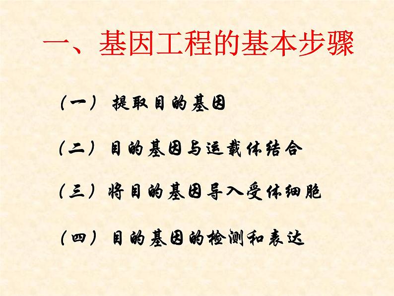 高中人教版生物必修2教学课件：6.2 基因工程及其应用1 Word版含答案03