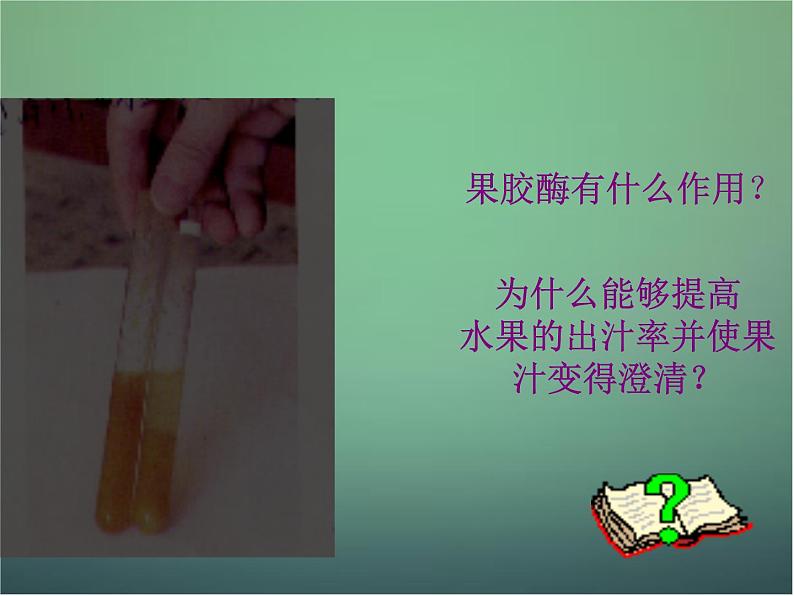 高中生物 4.1果胶酶在果汁生产中的应用课件 新人教版选修106