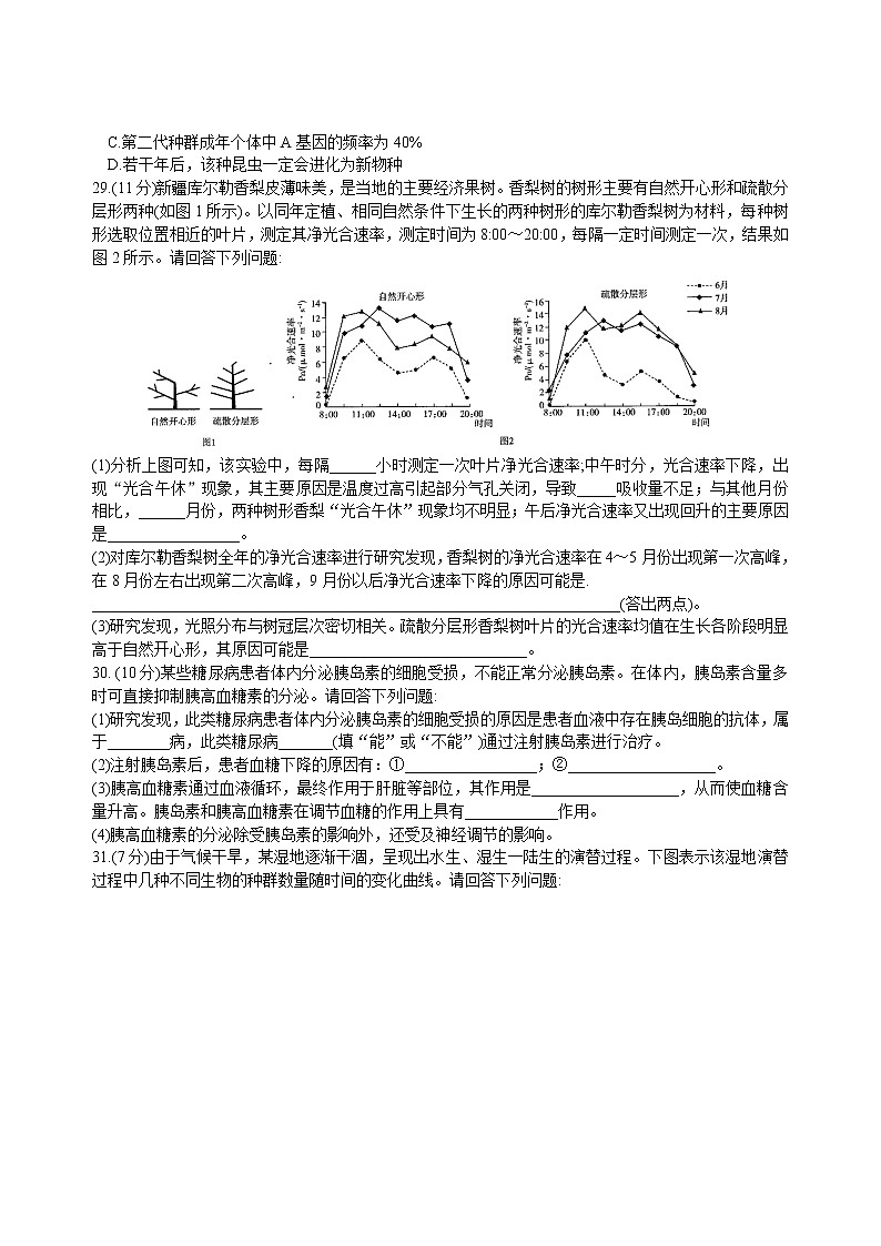 2019-2020河南省天一大联考高三生物上学期期末试卷（下载版）02