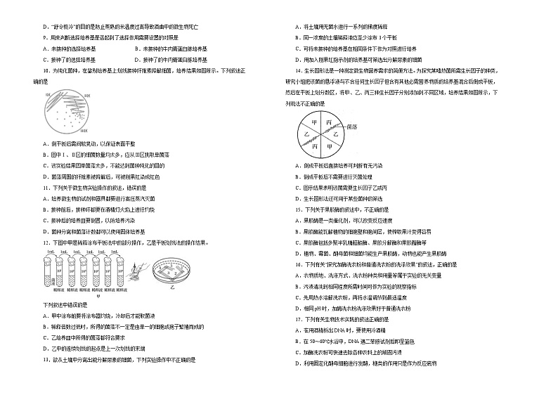 2021届高考一轮复习第十二单元物技术实践训练卷 A卷02