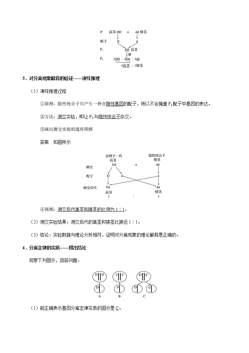 考点28  基因的分离定律-备战2021年高考生物一轮复习考点一遍过第2页