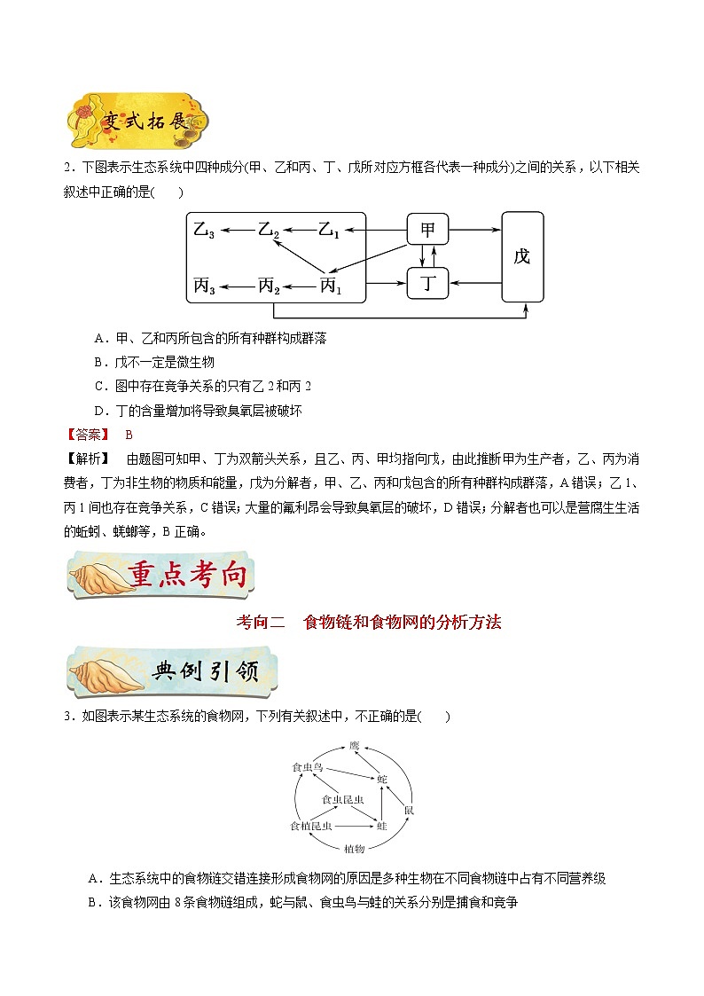 考点43 生态系统的结构-备战2021年高考生物一轮复习考点一遍过第3页