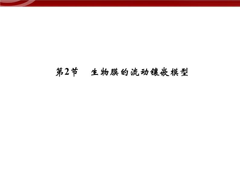 高效课堂同步课件：4-2生物膜的流动镶嵌模型（必修1）01