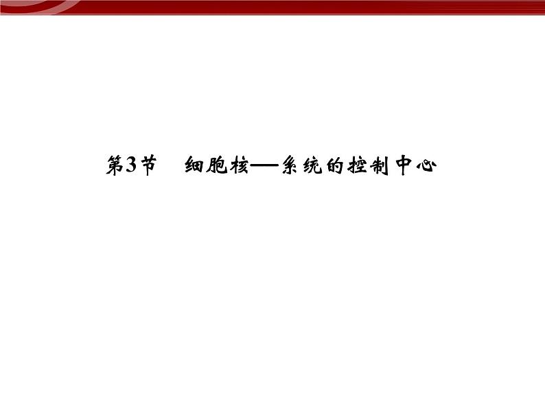 高效课堂同步课件：3-3细胞核──系统的控制中心（必修1）01