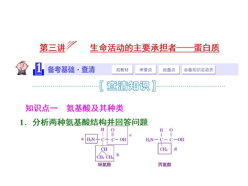 复习课件必修一：生命活动的主要承担者——蛋白质第1页